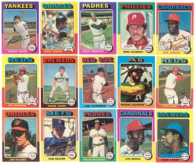 1975 Topps Baseball Near Set (659/660) - Missing #500 Nolan Ryan